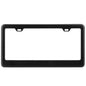 License Plate Frame Rustproof Waterproof Carbon Fiber Black License Plate Frame 2 Holes w/ Bolts Washer Caps for USA/Canada Standard