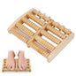 Dual Wooden Foot Roller - Stress Relief & Acupressure Massage for Foot, Leg, and Back