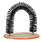 Cat Arch Self Groomer Cat Massaging Brush Scratching Pads Toys W/ Catnip For Controlling Shedding Healthy Fur Claws