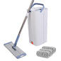 4Pcs Microfiber Mop Pads Reusable Machine Washable Cloth Mop Flat Replacements Head 15.35x4.92in for Wet Dry Floor Cleaning