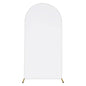 Arch Backdrop Stand Cover 3.28x6.56FT White Spandex Fitted Wedding Arch Cover Elastic Double-Sided Background Covering for Birthday Party Ceremony Dec