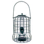 Outdoor Wild Bird Feeder Squirrel-Proof Chew-Proof Metal Hanging Seed Feeder with 4 Feeding Ports for Small Songbirds