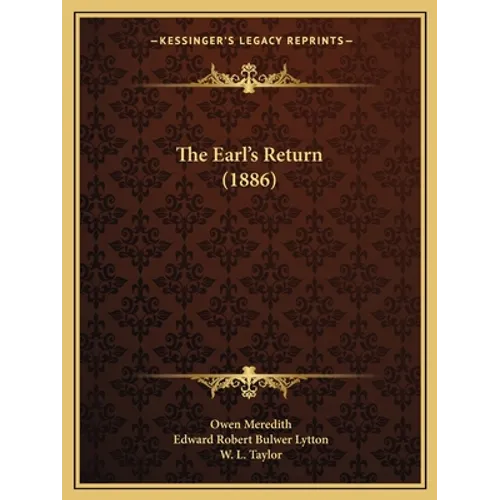 The Earl's Return (1886) - Paperback