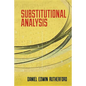 Substitutional Analysis - Paperback