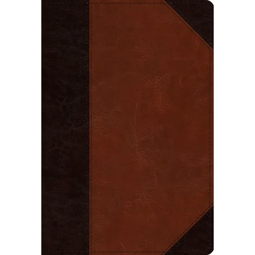 ESV Men's Study Bible (Trutone, Brown/Cordovan, Portfolio Design) - Imitation Leather