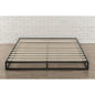 Full size 6-inch Low Profile Metal Platform Bed Frame with Wooden Slats