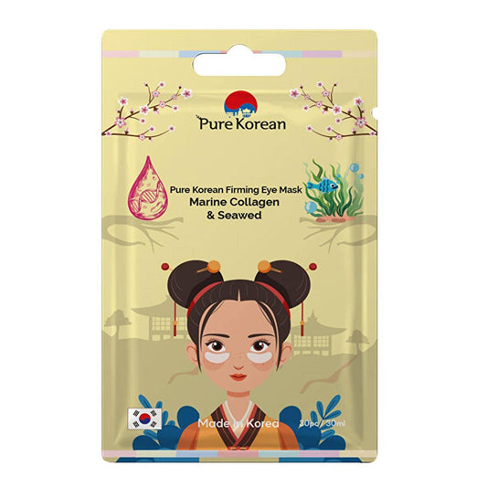 Pure Korean Firming Eye Mask with Marine Collagen & Seaweed - Anti-aging Hydrating Eye Care