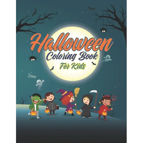 Halloween Coloring Book For Kids: Glossy cover, 8.5 x 11 inches - Paperback