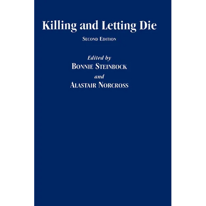 Killing and Letting Die - Hardcover