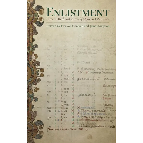 Enlistment: Lists in Medieval and Early Modern Literature - Hardcover