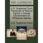 U.S. Supreme Court Transcript of Record Carino V. Insular Government of Philippine Islands - Paperback