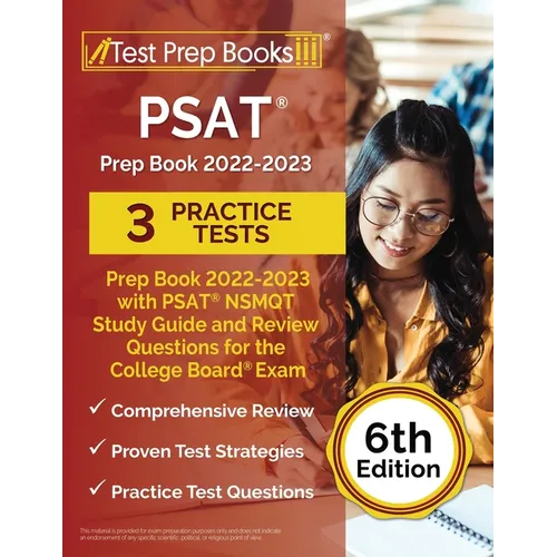 PSAT Prep Book 2022-2023 with 3 Practice Tests: PSAT NSMQT Study Guide and Review Questions for the College Board Exam [6th Edition] - Paperback