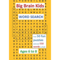 Big Brain Kids Word Search, Ages 6 to 8 - Paperback
