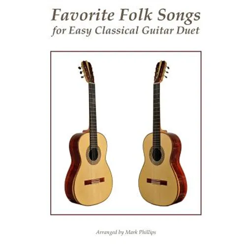 Favorite Folk Songs for Easy Classical Guitar Duet - Paperback