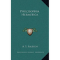 Philosophia Hermetica - Hardcover