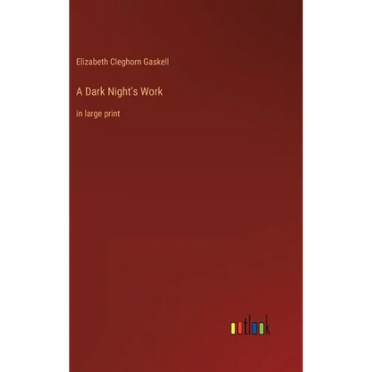A Dark Night's Work: in large print - Hardcover