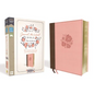 NIV, Journal the Word Bible for Women, Leathersoft, Pink, Red Letter Edition, Comfort Print: 500+ Prompts to Encourage Journaling and Reflection - Imitation Leather