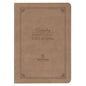 NLT Holy Bible Everyday Devotional Bible for Men New Living Translation, Vegan Leather, Tan Debossed - Leather
