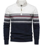 Men's Stand-up Collar Half-Zip Sweater