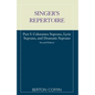The Singer's Repertoire, Part I - Paperback