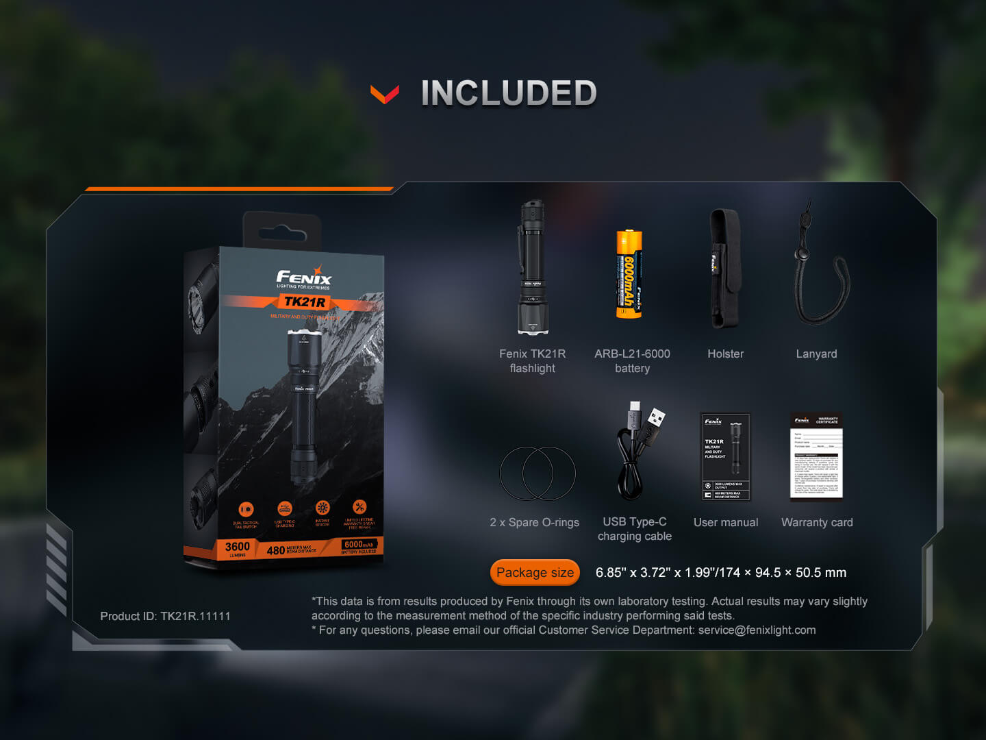 Fenix TK21R Duty Flashlight