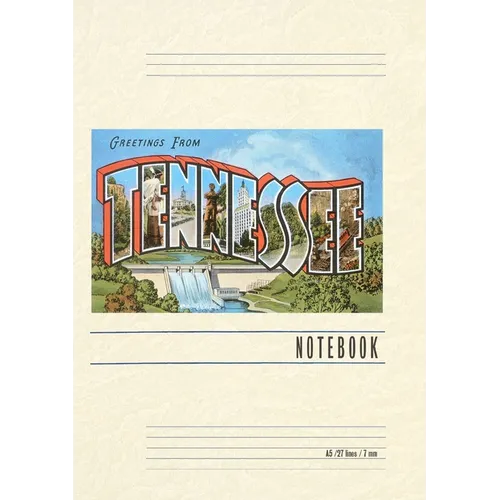 Vintage Lined Notebook Greetings from Tennessee - Paperback