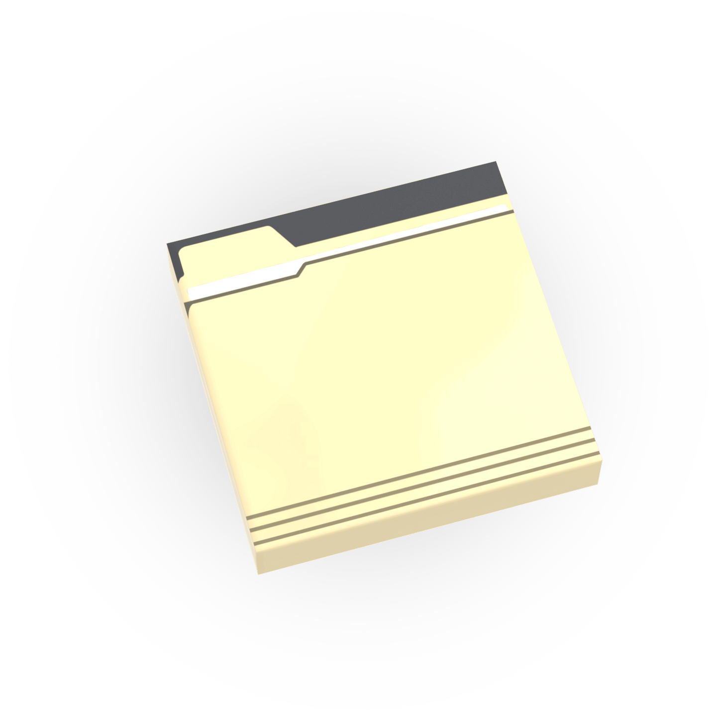 File Folder -  Office File Box - Minifig Scale Custom Printed - Made Using a LEGO® Tile