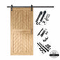 Fishbone Single Barn Door Kit | Black Hardware