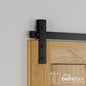 Flat Top Strap Stainless Steel Barn Door Hardware Kit