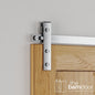 Flat Top Strap Stainless Steel Barn Door Hardware Kit