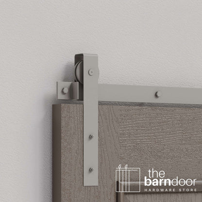 Flat Top Strap Heavy Duty Sliding Barn Door Hardware Kit