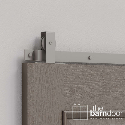 Flat Top Top Mount Heavy Duty Sliding Barn Door Hardware Kit