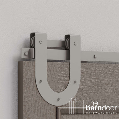 Horseshoe Heavy Duty Sliding Barn Door Hardware Kit