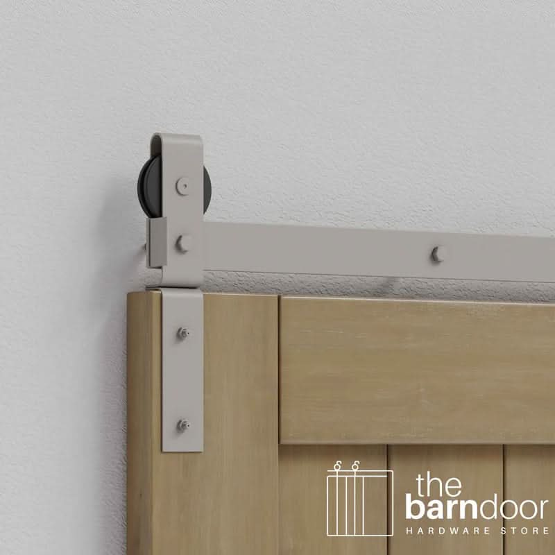 Classic J-Strap Bifold Barn Door Hardware Kit | 4-Door Biparting