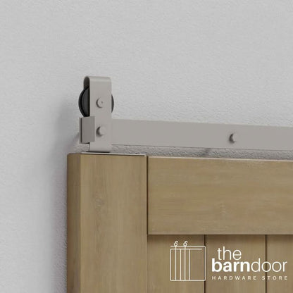 Modern J Top Mount Bifold Barn Door Hardware Kit | 2 Door Kit