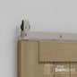 Modern J Top Mount Bifold Barn Door Hardware Kit | 6 Door One Way