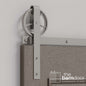 Wagon Wheel Heavy Duty Sliding Barn Door Hardware Kit