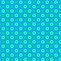 Flock Together Circle Square Aqua Cotton 44"/45" Fabric Per Yard