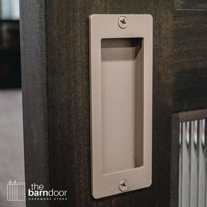 Barn Door Partial Radius Flush Pull
