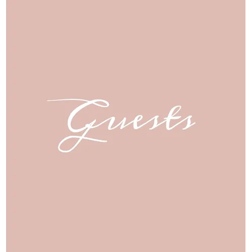 Guests Hardcover Guest Book: Blush Pink Guestbook Blank No Lines 64 Pages Keepsake Memory Book Sign In Registry for Visitors Comments Wedding Birth - Hardcover