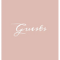 Guests Hardcover Guest Book: Blush Pink Guestbook Blank No Lines 64 Pages Keepsake Memory Book Sign In Registry for Visitors Comments Wedding Birth - Hardcover