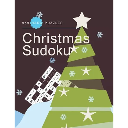 Christmas Sudoku 9X9 Hard Puzzles: 200 Sudoku Puzzle Book Hard Sudoku Puzzles For Adults - Paperback