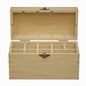 9 Slotted Large Wooden Bamboo Handcrafted Storage Box for Gold Silver Platinum Acid Jewelry Test Kit and Supplies