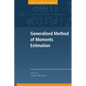 Generalized Method of Moments Estimation - Paperback