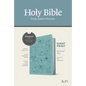 KJV Personal Size Giant Print Bible, Filament Enabled (Leatherlike, Floral Leaf Teal, Red Letter) - Imitation Leather