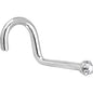 Platinum 1.5mm Genuine Diamond Nose Ring