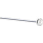 Solid 14K White Gold 2mm Cultured Pearl Nose Ring