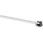 Solid 14K White Gold 2mm Black Cubic Zirconia Nose Ring