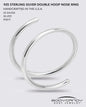 Spiral Nose Rings Double Hoop 20G