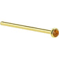 Solid 14K Yellow Gold  2mm Genuine Citrine Saffron Nose Ring